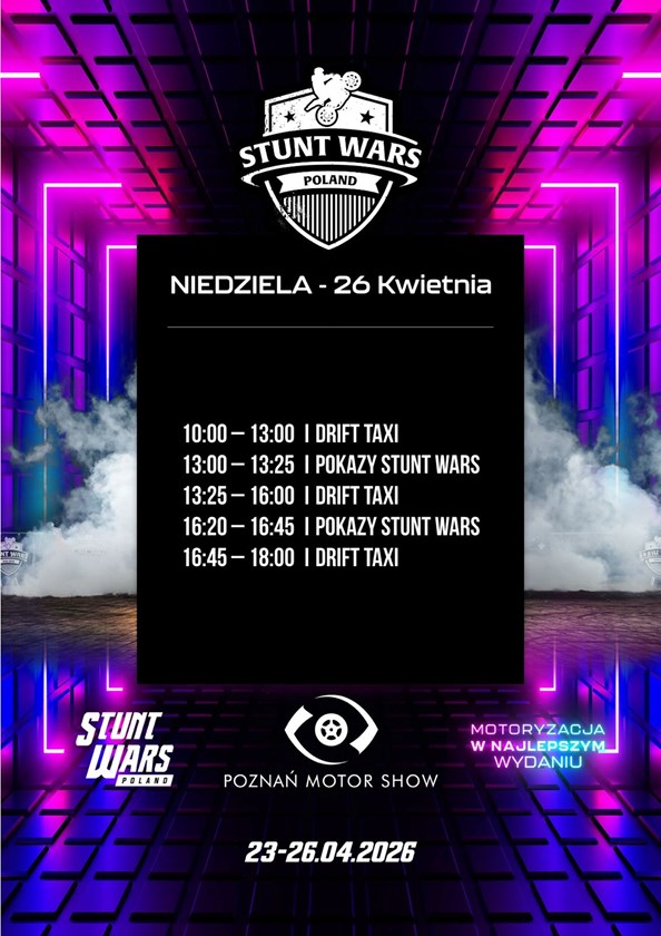 pokazy plac marka poznan motor show