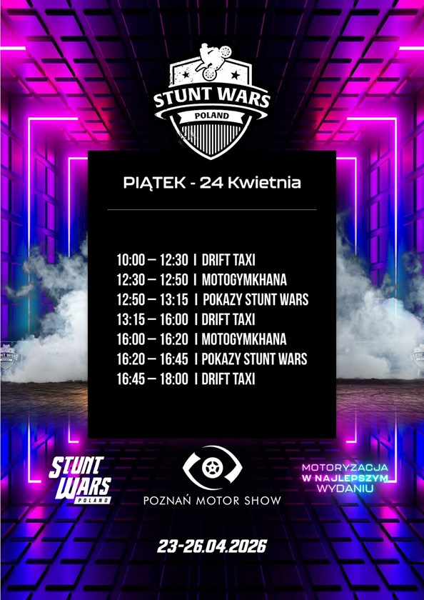 stunt wars poland na poznan motor show